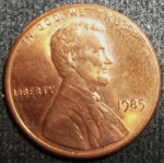 monedas de America - Estados Unidos -  1985 (Anverso)