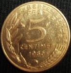 monedas de Europa - Francia -  1986 (Reverso)