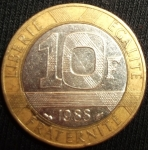 monedas de Europa - Francia -  1988 (Reverso)