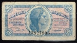 monedas de Europa - Espa�a -  Anverso de billete de 50 céntimos de República  Española