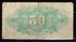 monedas de Europa - Espa�a -  Reverso de billete de 50 céntimos de República  Española