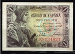 monedas de Europa - Espa�a -  Anverso de billete de 1 peseta del Banco de España