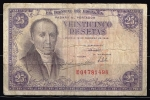 monedas de Europa - Espa�a -  Anverso de billete de 25 pesetas del Banco de España
