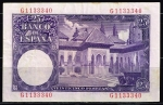 monedas de Europa - Espa�a -  Reverso de billete de 25 pesetas del Banco de España