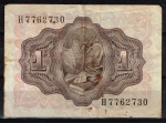 monedas de Europa - Espa�a -  Reverso de billete de 1 peseta del Banco de España