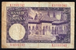 monedas de Europa - Espa�a -  Reverso de billete de 25 pesetas del Banco de España