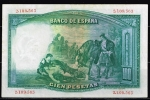 monedas de Europa - Espa�a -  Reverso de billete de 100 pesetas del Banco de España
