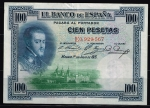 monedas de Europa - Espa�a -  Anverso de billete de 100 pesetas del Banco de España