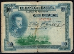 monedas de Europa - Espa�a -  Anverso de billete de 100 pesetas del Banco de España