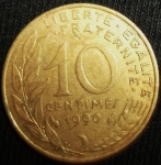 monedas de Europa - Francia -  1990 (Reverso)