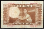 monedas de Europa - Espa�a -  Reverso de billete de 100 pesetas del Banco de España
