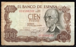 monedas de Europa - Espa�a -  Anverso de billete de 100 pesetas del Banco de E