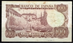 monedas de Europa - Espa�a -  Reverso de billete de 100 pesetas del Banco de España