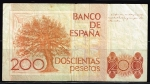 monedas de Europa - Espa�a -  Reverso de billete de 200 pesetas del Banco de España