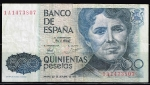 monedas de Europa - Espa�a -  Anverso de billete de 500 pesetas del Banco de España