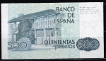monedas de Europa - Espa�a -  Reverso de billete de 500 pesetas del Banco de España