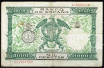 monedas de Europa - Espa�a -  Reverso de billete de 1.000 pesetas del Banco de España