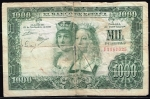 monedas de Europa - Espa�a -  Anverso de billete de 1.000 pesetas del Banco de España