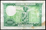 monedas de Europa - Espa�a -  Reverso de billete de 1.000 pesetas del Banco de España