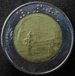 monedas de Europa - Italia -  1984 (Reverso)