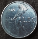 monedas de Europa - Italia -  1985 (Reverso)