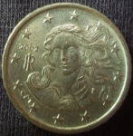 monedas de Europa - Italia -  2002 (Anverso)