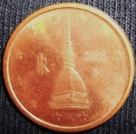 monedas de Europa - Italia -  2002 (Anverso)