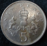 monedas de Europa - Reino Unido -  1971 (Reverso)