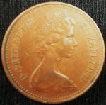 monedas de Europa - Reino Unido -  1971 (Anverso)