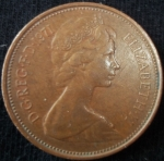 monedas de Europa - Reino Unido -  1971 (Anverso)