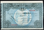 monedas de Europa - Espa�a -  Anverso de billete de 50 pesetas. Bilbao