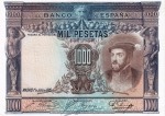 monedas de Europa - Espa�a -  Anverso de billete de 1000 pesetas. 