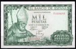monedas de Europa - Espa�a -  Anverso de billete de 1000 pesetas. 