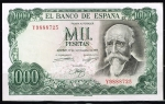 monedas de Europa - Espa�a -  Anverso de billete de 1000 pesetas. 