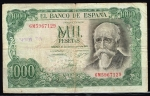 monedas de Europa - Espa�a -  Anverso de billete de 1000 pesetas. 