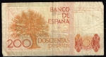 monedas de Europa - Espa�a -  Reverso de billete de 200 pesetas.