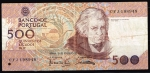 monedas de Europa - Portugal -  Anverso de billete de 500 escudos.