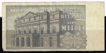 monedas de Europa - Italia -  Reverso de billete de 1000 liras.