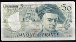 monedas de Europa - Francia -  Anverso de billete de 50 francoss.