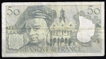 monedas de Europa - Francia -  Reverso de billete de 50 francoss.