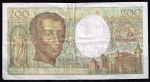 monedas de Europa - Francia -  Reverso de billete de 200 francoss.