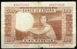 monedas de Europa - Espa�a -  Reverso billete de 100 pesetas.