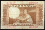 monedas de Europa - Espa�a -  Reverso billete de 100 pesetas.