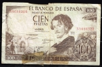 monedas de Europa - Espa�a -  Anverso billete de 100 pesetas.