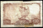 monedas de Europa - Espa�a -  Reverso billete de 100 pesetas.