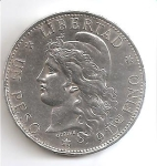 monedas de America - Argentina -  moneda anverso