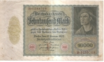monedas de Europa - Alemania -  billete anverso