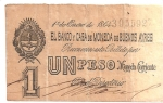 monedas de America - Argentina -  billete
