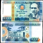 monedas de America - Per� -  Diez mil Intis