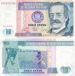monedas de America - Per� -  10 intis